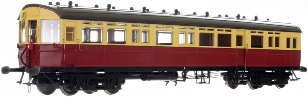 Dapol O Gauge 7P-004-013 BR ex-GWR Autocoach W41W British Railways 1950s Crimson & Cream Livery