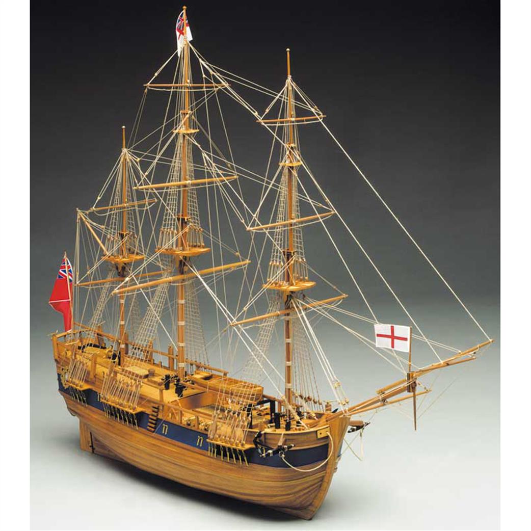 Mantua Sergal 1/60 774 HMS Endeavour Captain Cook Ship Wooden Ship Kit