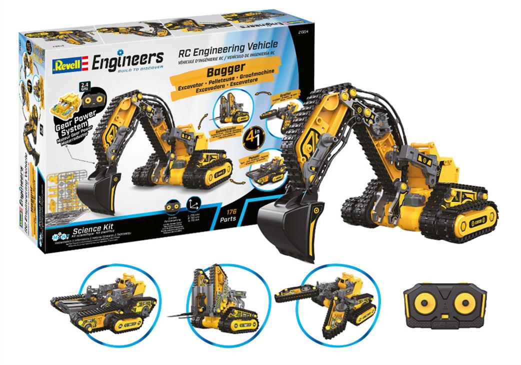 Revell  21304 RC Engineering Vehicle 4 in 1 Kit