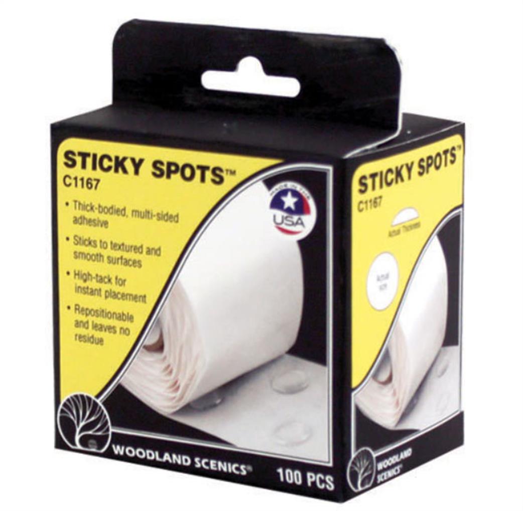 Woodland Scenics  C1167 Sticky Spots 100 Pieces