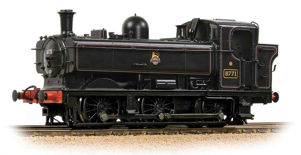 Bachmann OO 32-205B BR 9600 ex-GWR 57xx/8750 Class 0-6-0 Pannier Tank BR Black Early Emblem Lined