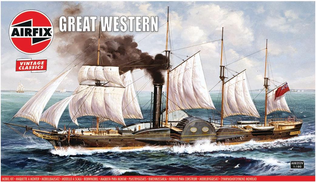 Airfix 1/180 A08252V SS Great Western by Isambard Kingdom Brunel Ship Kit