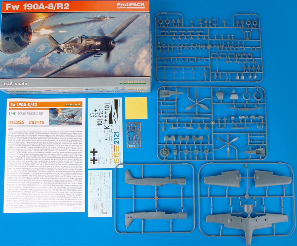 Eduard 1/48 82145 Focke Wolfe FW190A-8/r2 Fighter Aircraft Kit