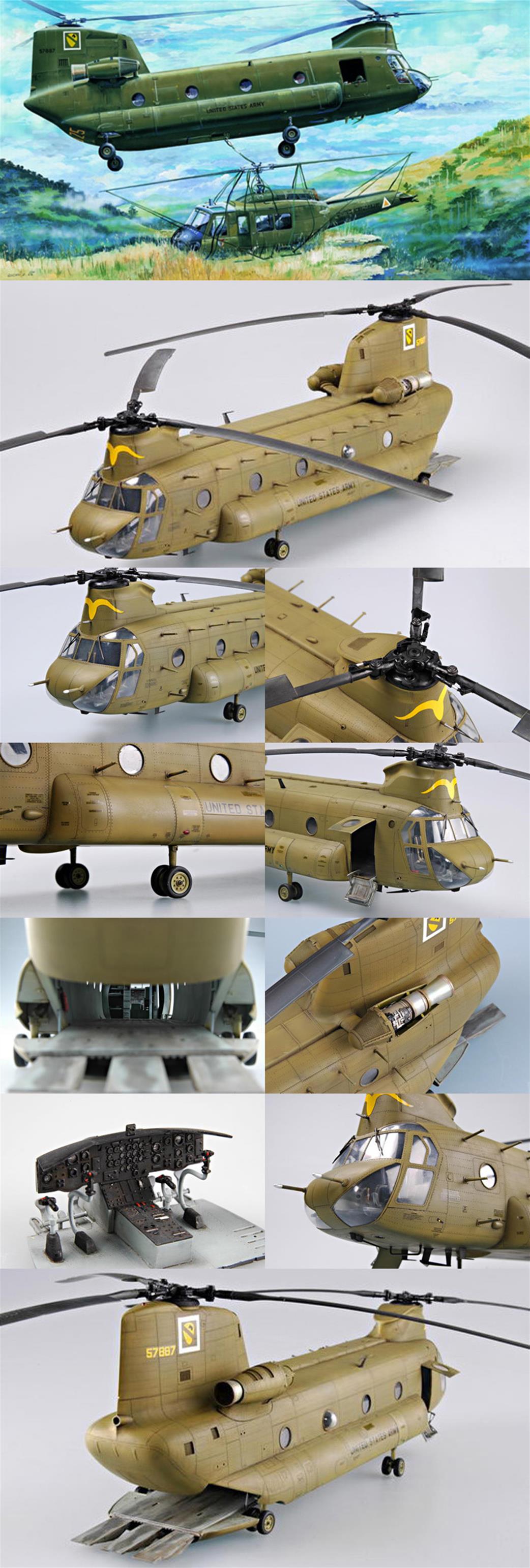 Trumpeter 1/35 05104 Boeing CH-47A Chinook Vietnam US Helicopter Kit