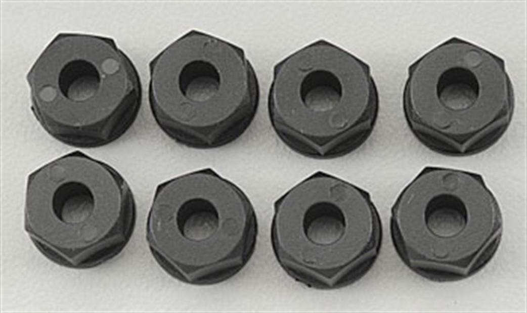 RPM Racing  7084 Nylon Nuts 4mm or 8-32 (8)