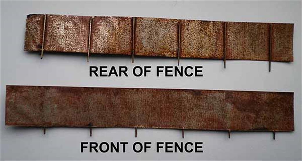 Ancorton Models N 956-31 Rusty Corrugated Iron Fence