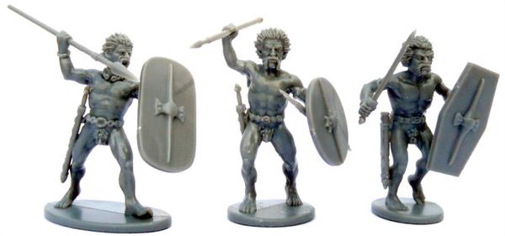 Victrix 28mm VXA031 Gallic Naked Fanatics 24 Ready To Assemble Figures Unpainted