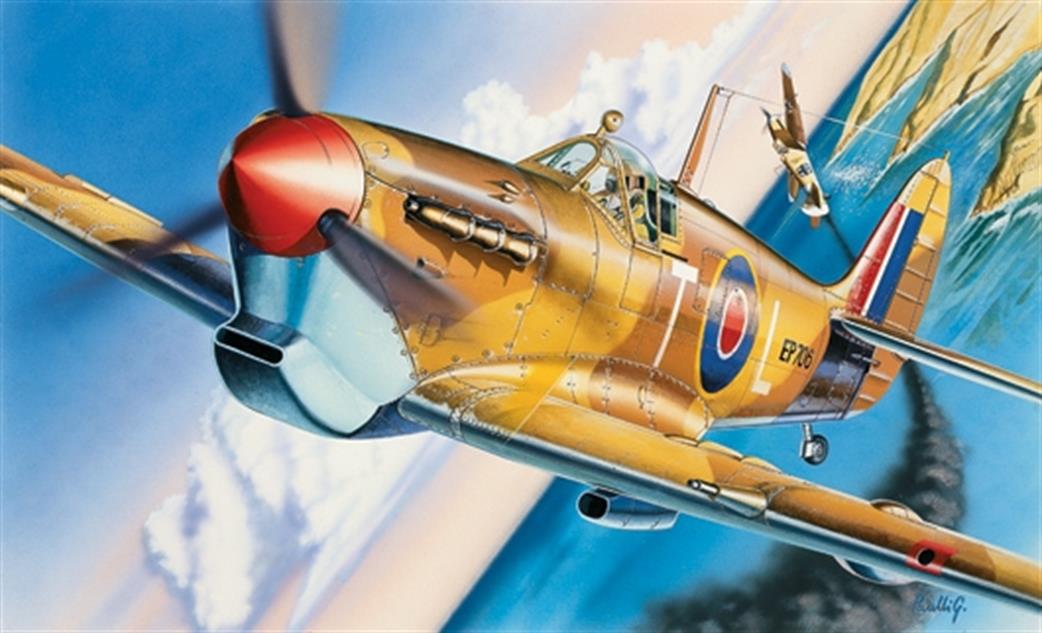 Italeri 1/72 001 Spitfire MKVB Fighter Aircraft Kit