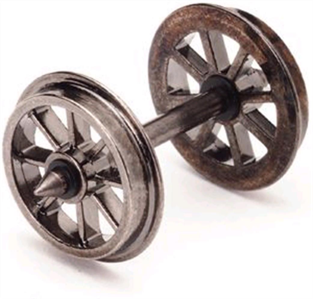 Hornby OO R8098 Metal Spoked Wagon Wheels pack of 10