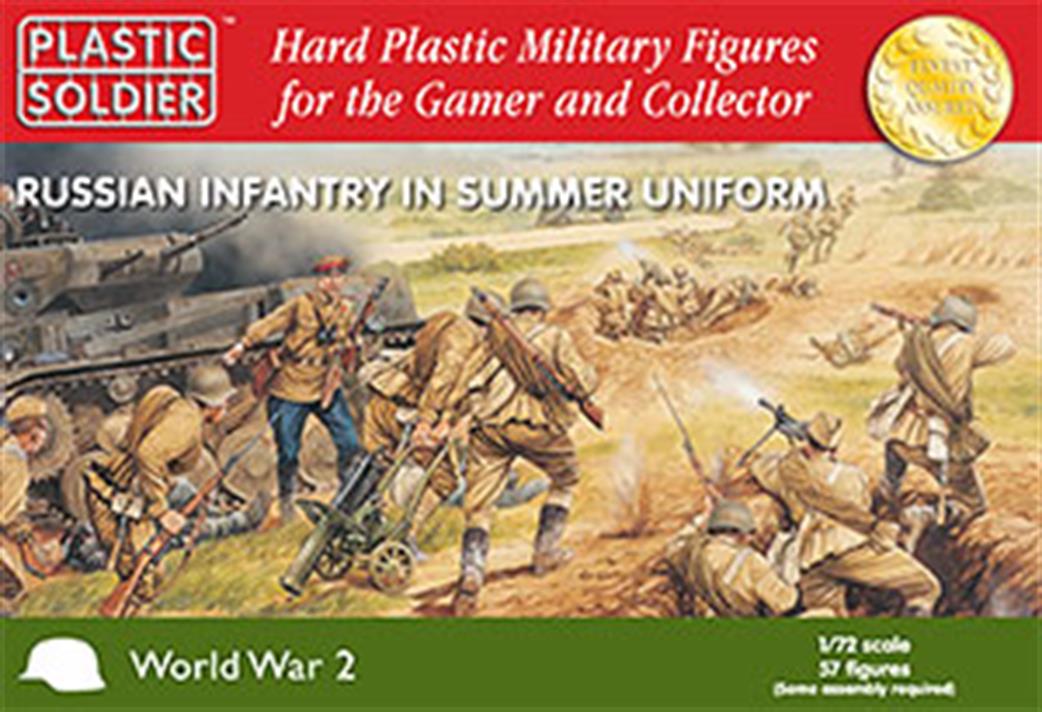 Plastic Soldier 1/72 WW2020001 Russian Infantry In Summer Uniform