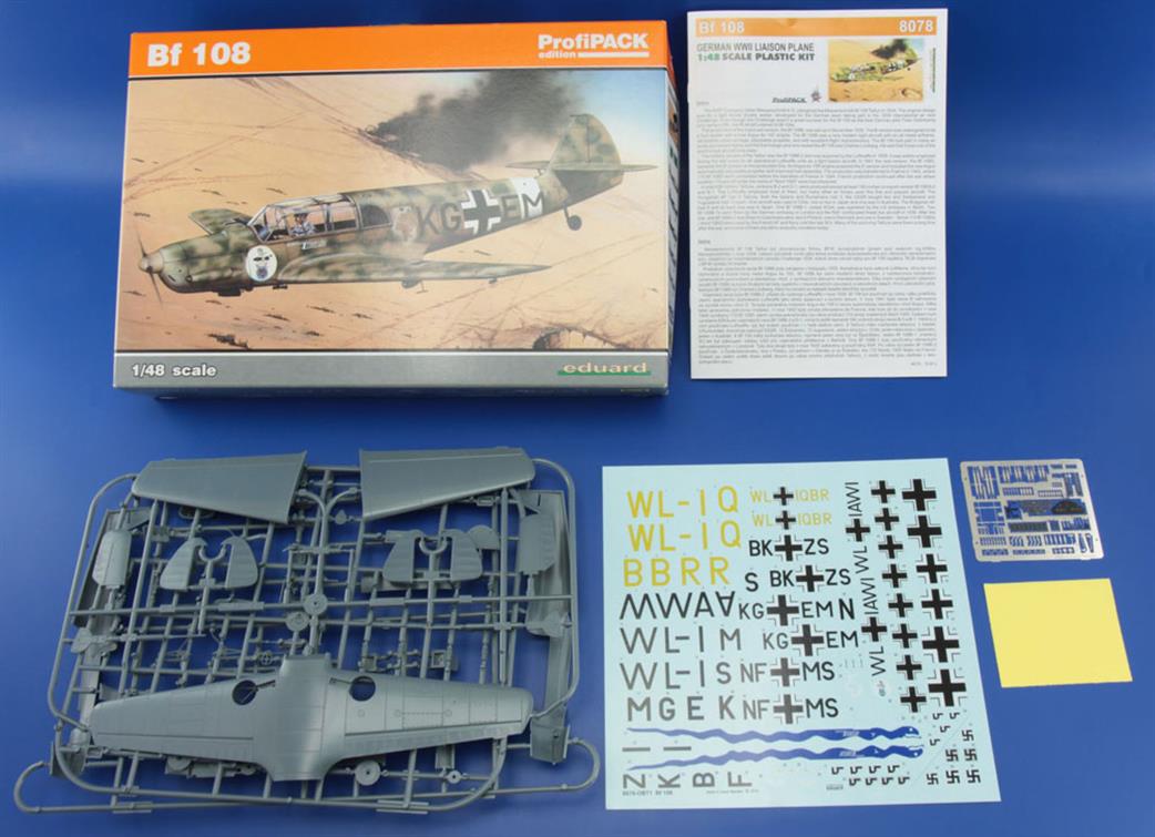 Eduard 1/48 8078 Messerschmitt BF108B Taifun Profipack