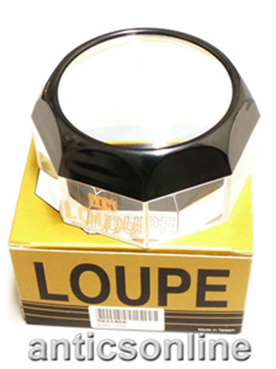 Expo  73804 75 mm Glass Loupe Octagonal Body