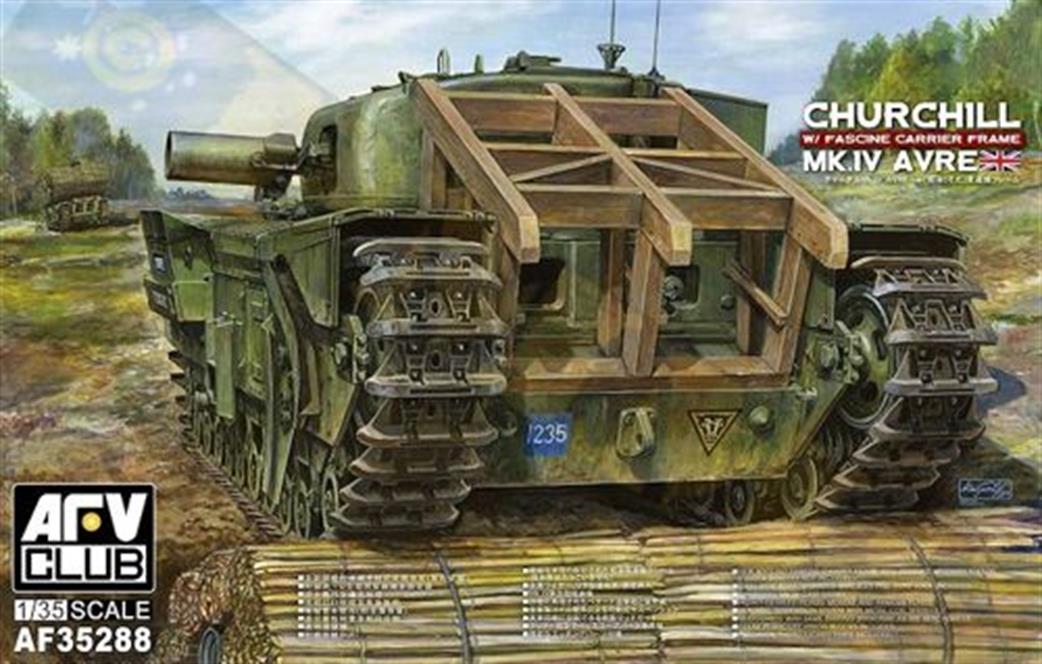 AFV Club 1/35 AF35288 British Churchill MkIV Avre with Fascine Carrier Frame