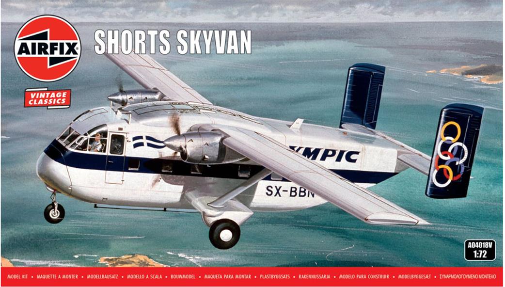 Airfix 1/72 A04018V Shorts Skyvan Vintage Classic Kit