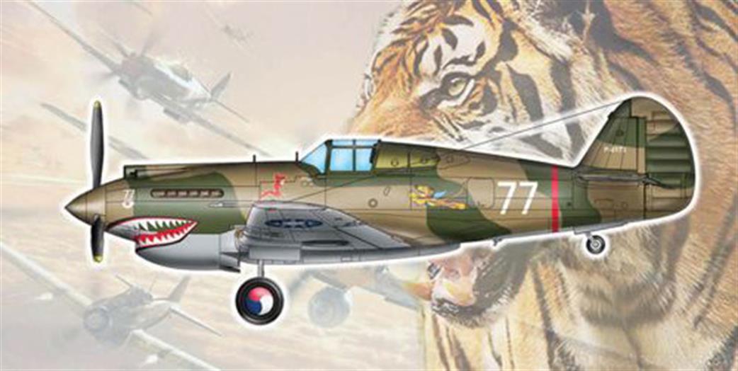 Trumpeter 1/48 05807 Curtiss Hawk H-81A-2 AVG Fighter Aircraft