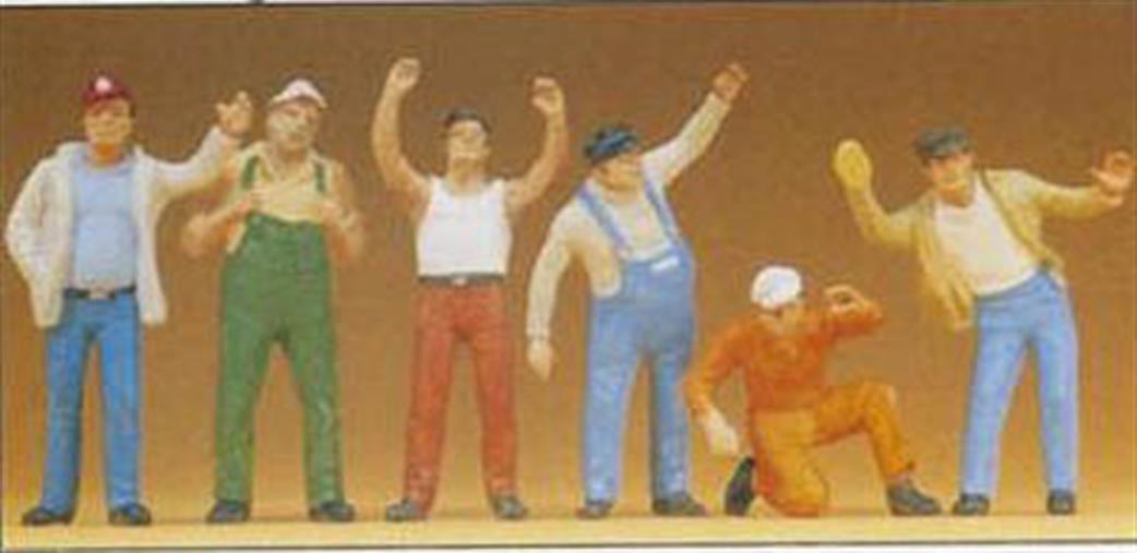 Preiser 1/50 68202 Truck Drivers Pack of 6 Figures