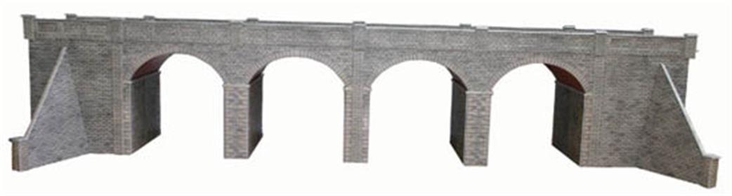 Metcalfe OO PO241 Double Track Stone Viaduct Card Construction Kit