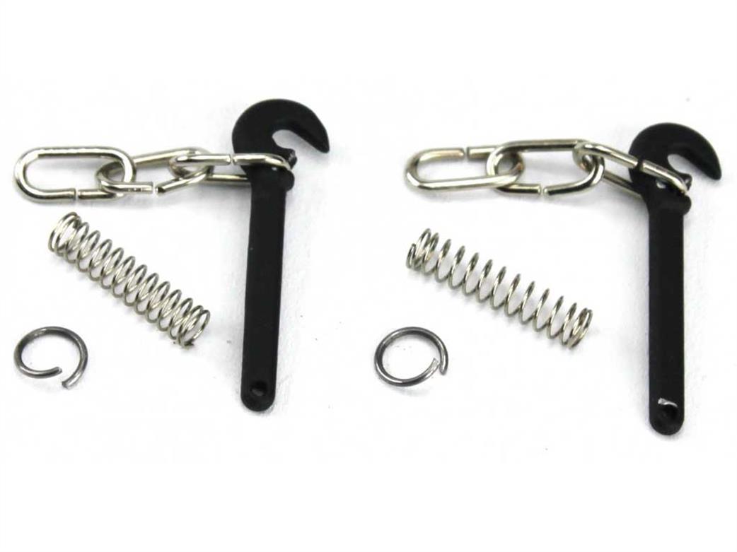 Dapol O Gauge 7A-000-008 3-Link Wagon Coupling & Drawbar Hook Pack of 5 Pairs