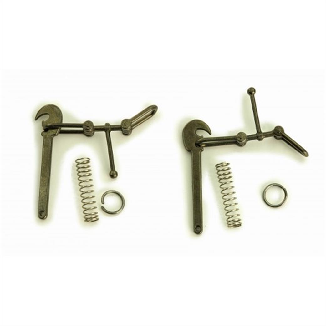 Dapol O Gauge 7A-000-004 Screw Link Coupling & Drawbar Hook Pack of 5 Pairs