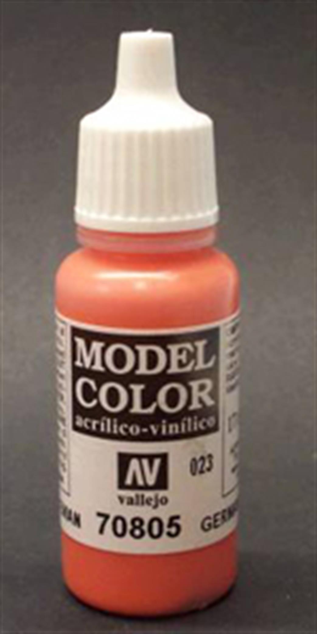 Vallejo  70805 805 Model Color Matt German Orange Acrylic Paint 17ml 023