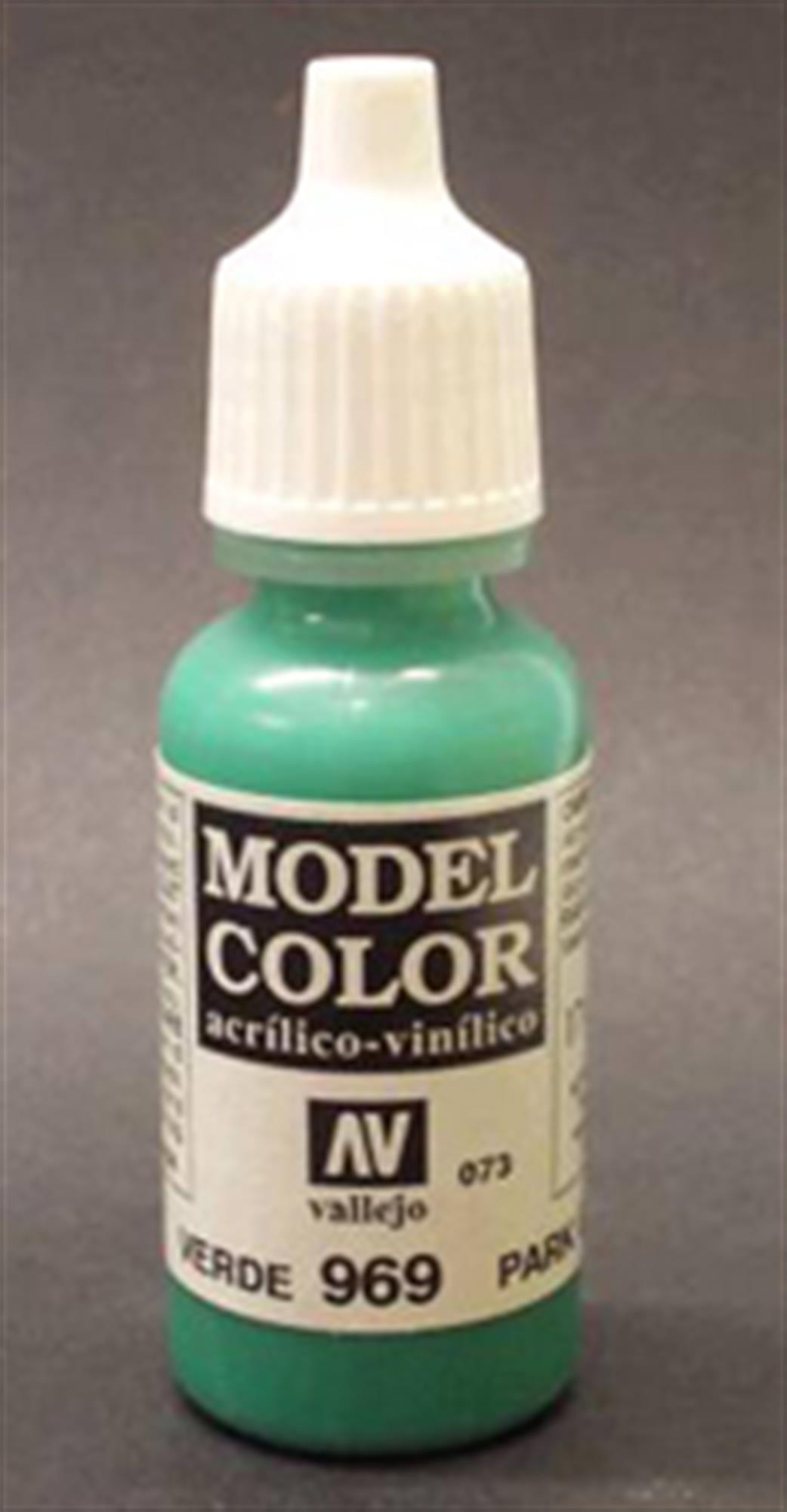 Vallejo  70969 969 Model Color Matt Park Green Flat Acrylic Paint 17ml 073