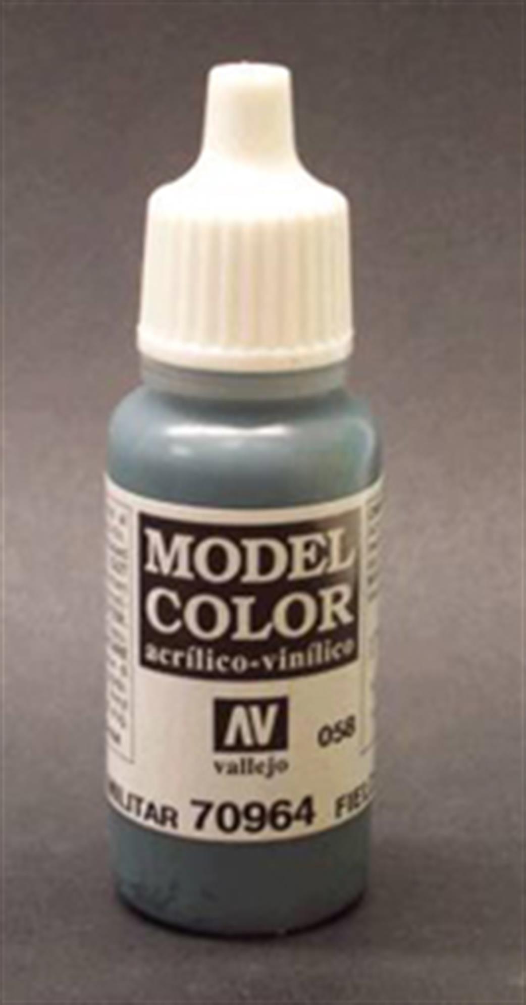 Vallejo  70964 964 Model Color Matt Field Blue Acrylic Paint 17ml 058