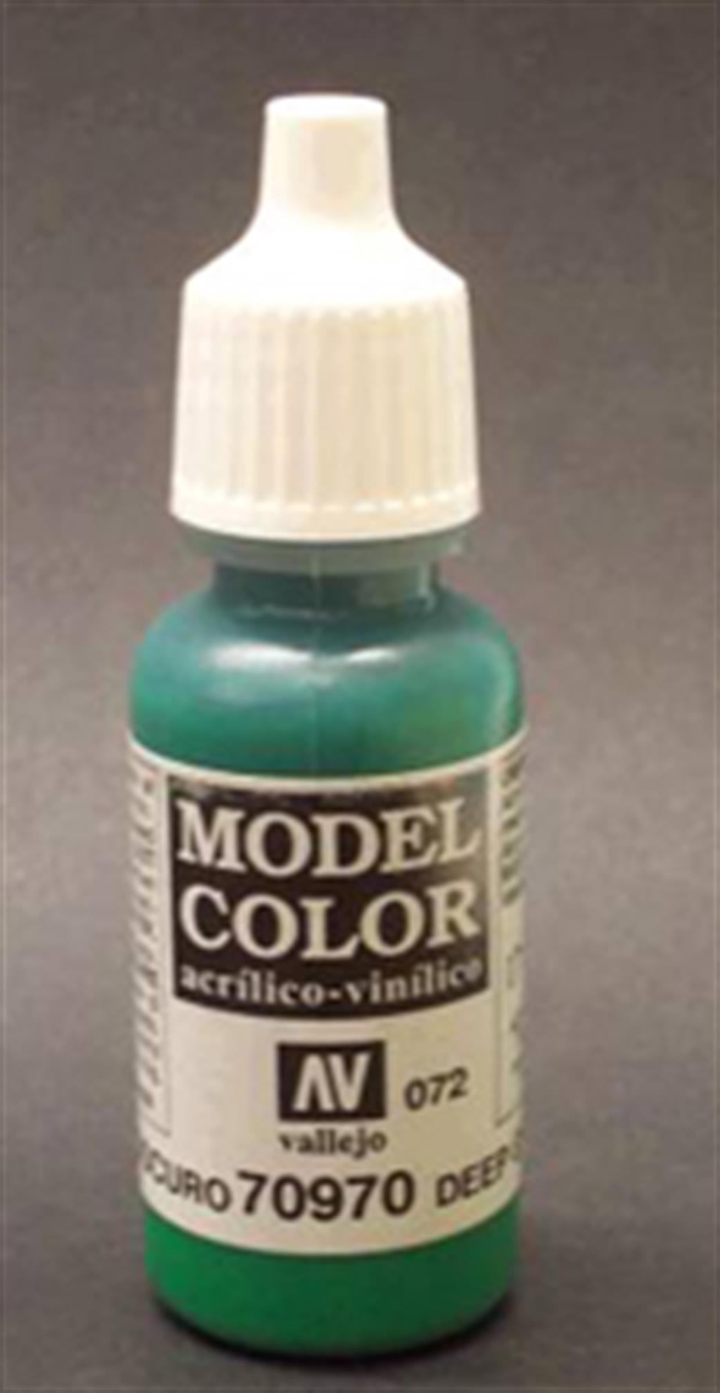 Vallejo  70970 970 Model Color Matt Deep Green Acrylic Paint 17ml 072