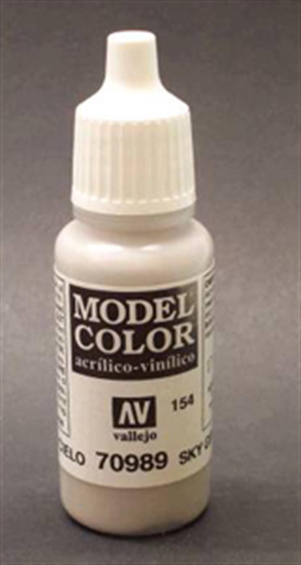 Vallejo  70989 989 Model Color Matt Sky Grey Acrylic Paint 17ml 154