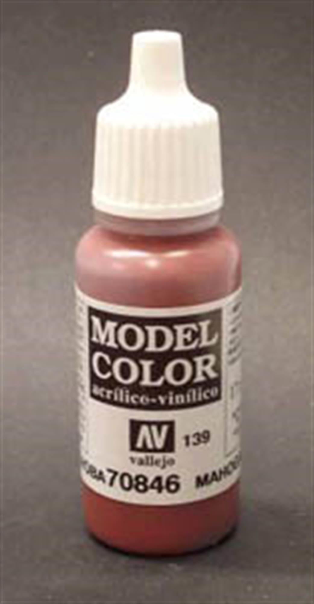 Vallejo  70846 846 Model Color Matt Mahogany Brown Acrylic Paint 17ml 139