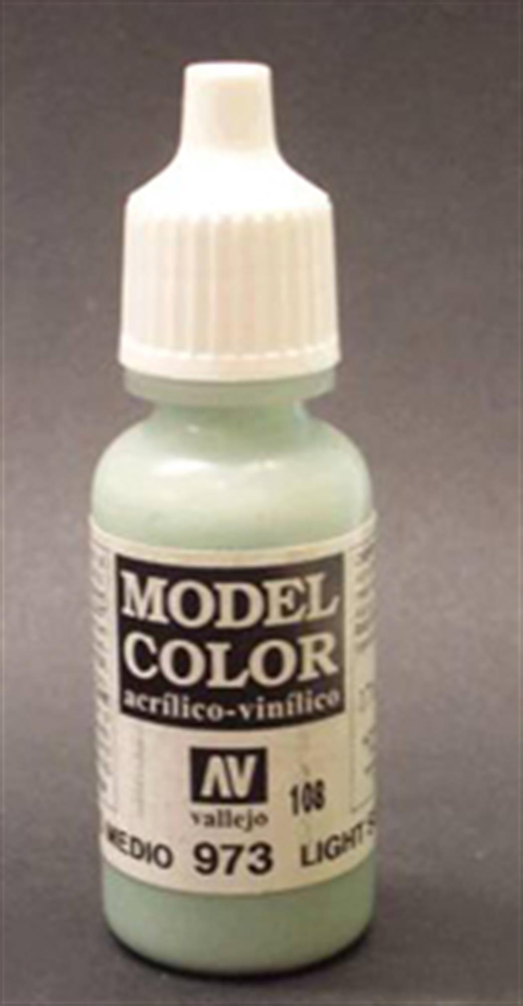 Vallejo  70973 973 Model Color Matt Light Sea Grey Acrylic Paint 17ml