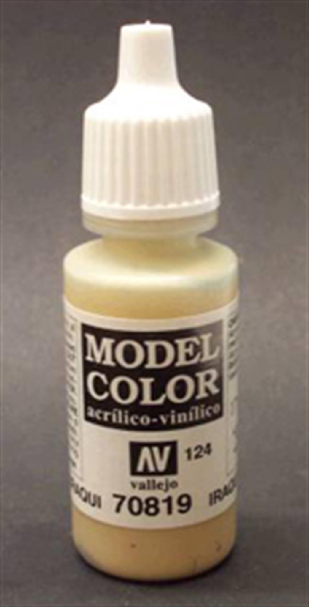 Vallejo  70819 819 Model Color Matt Iraqi Sand Acrylic Paint 17ml 124