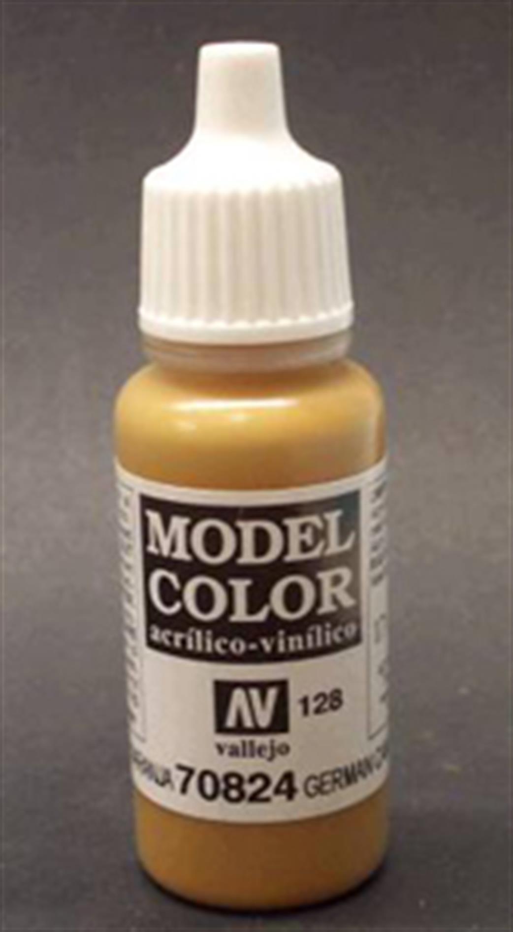 Vallejo  70824 824 Model Color Matt German Camouflage Orange Ochre Acrylic Paint 17ml 128