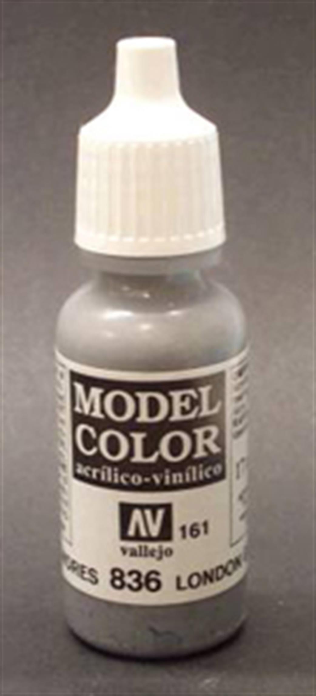 Vallejo  70836 836 Model Color Matt London Grey Acrylic Paint 17ml 161