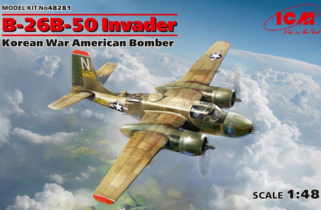 ICM 1/48 48281 Douglas B26B Invader Aircraft Kit WW2