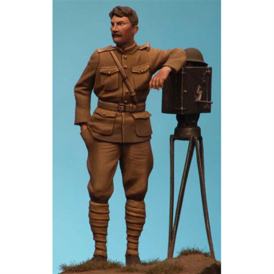 Art Girona 54MM AGI53 English War Correspondent WW1 White Metal Figures