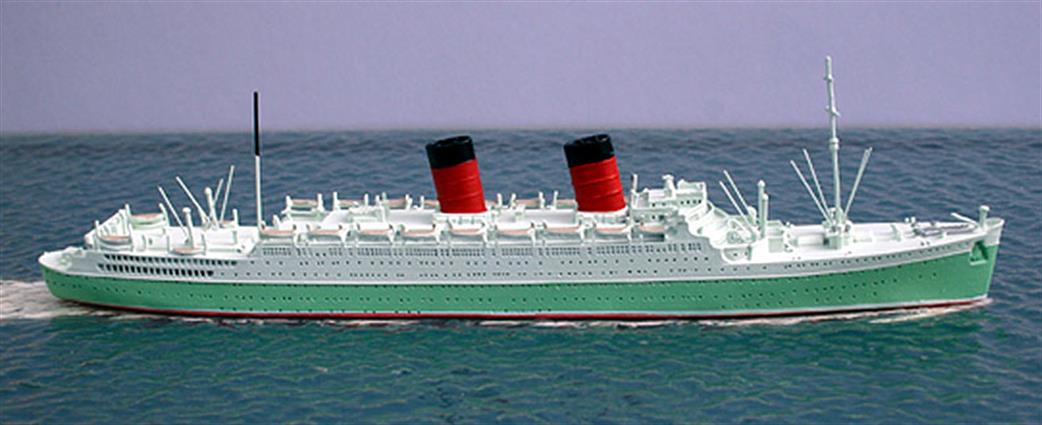 CM Models 1/1250 CM152A Mauretania (II), in Cunard cruise ship green livery