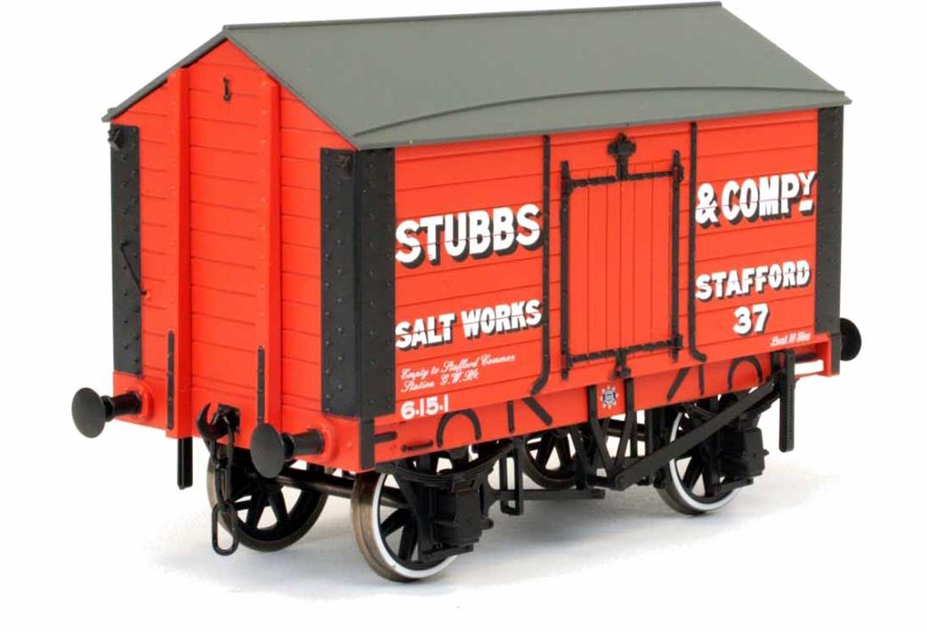 Dapol O Gauge 7F-018-002 Stubbs & Co Stafford Salt Works Covered Salt Van No.37 RTR