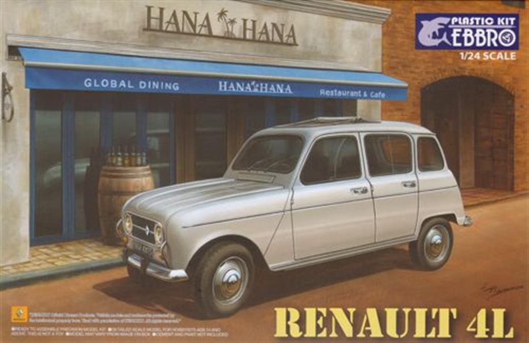 Ebbro 1/24 E25002 Renault 4L Car Kit