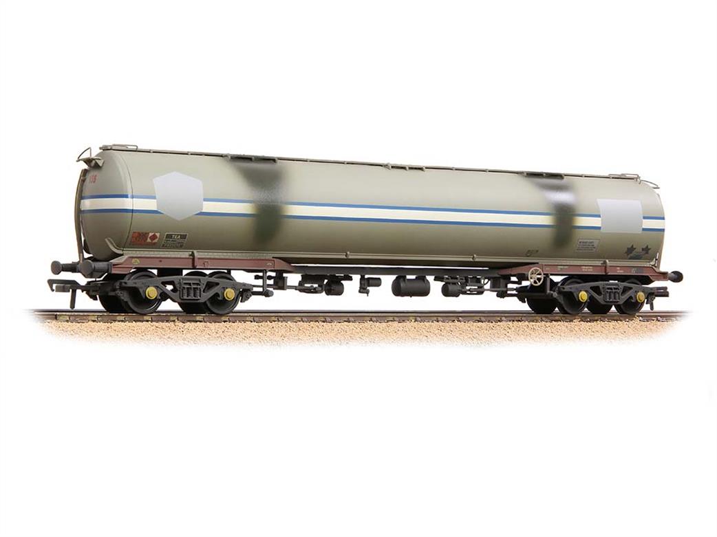 Bachmann OO 38-109B Debranded 102tonne glw TEA Bogie Tank Wagon Light Grey ex-Jet-Conoco Weathered