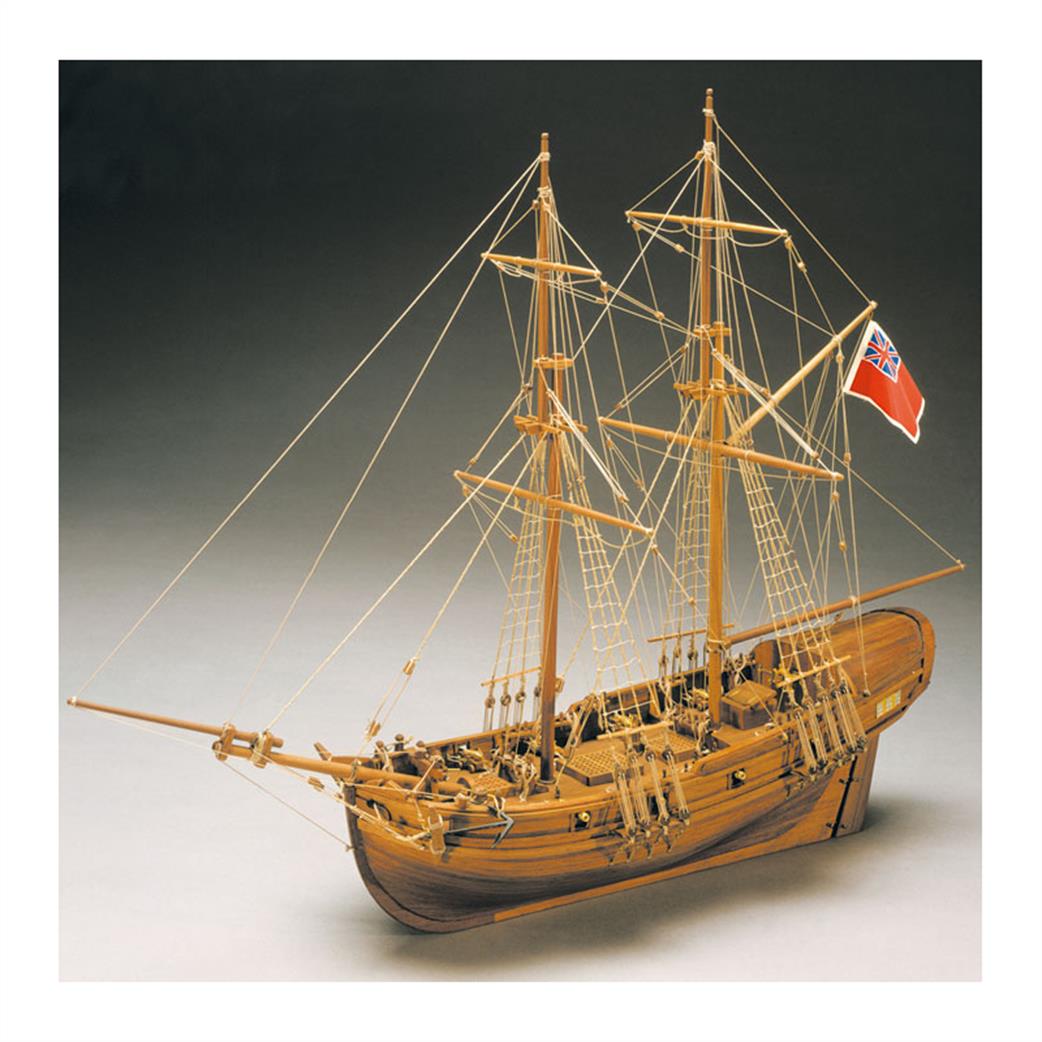 Mantua Sergal 1/45 777 HMS Shine Cutter 1712 Wooden Kit