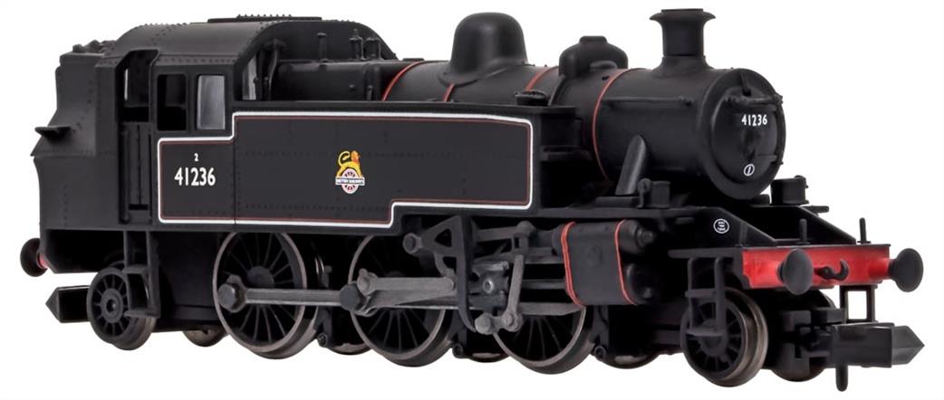 Dapol N 2S-015-008 BR 41236 ex-LMS Ivatt Class 2MT 2-6-2T Lined Black Early Emblem