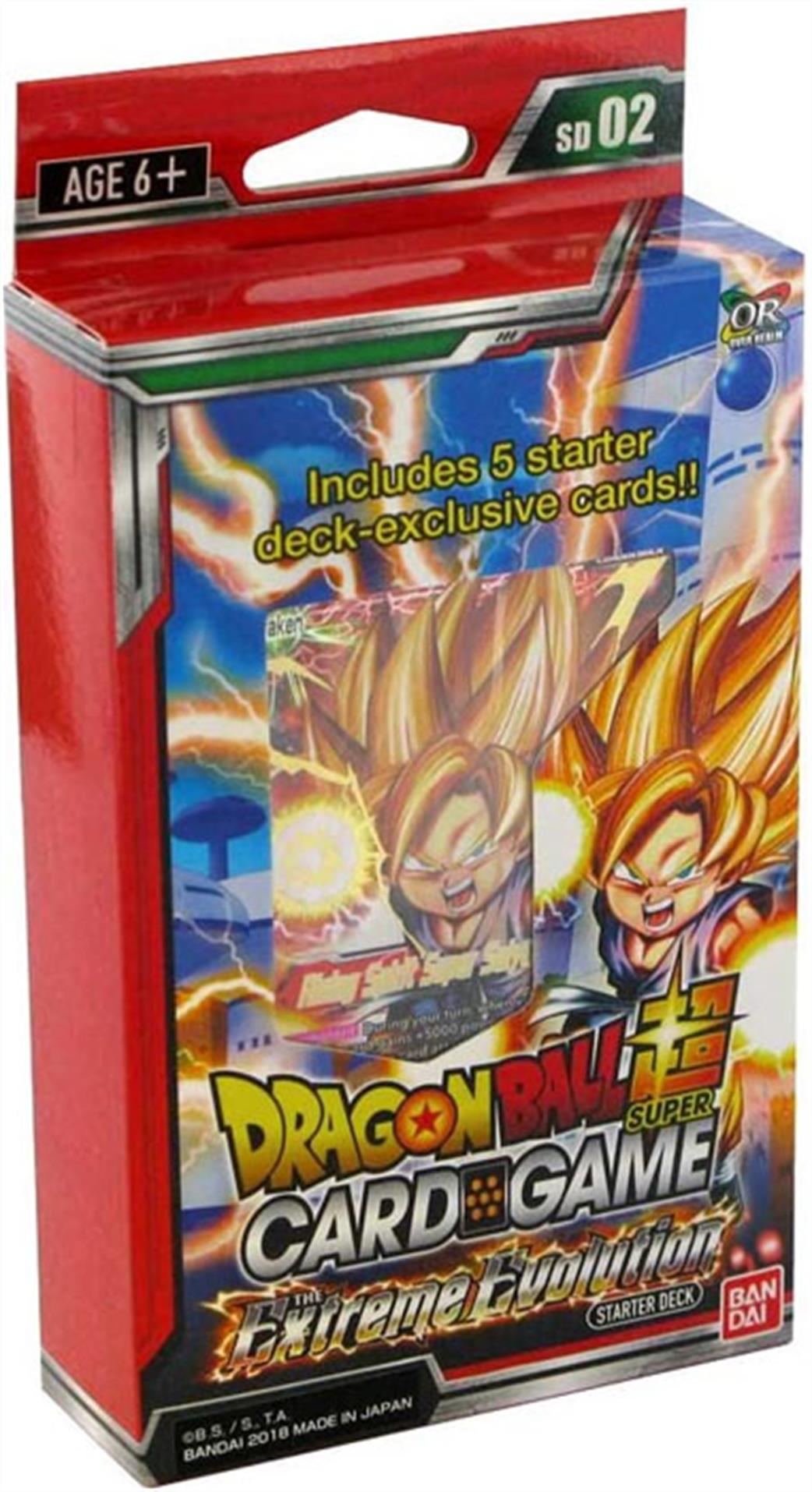 Bandai  SD02 Dragonball SCG The Extreme Evolution Starter Deck