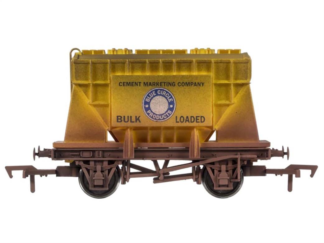 Dapol OO 4F-035-105 Blue Circle Cement Presflo Bulk Cement Wagon Yellow B753850 Weathered