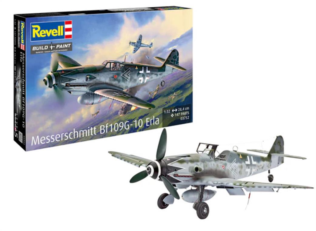 Revell 1/32 03752 Messerschmitt Bf109G-10 Erla German WW2 Fighter Kit