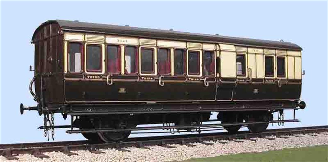 Slaters Plastikard O Gauge 7C07 GWR 4 Wheel Brake Third Coach Kit