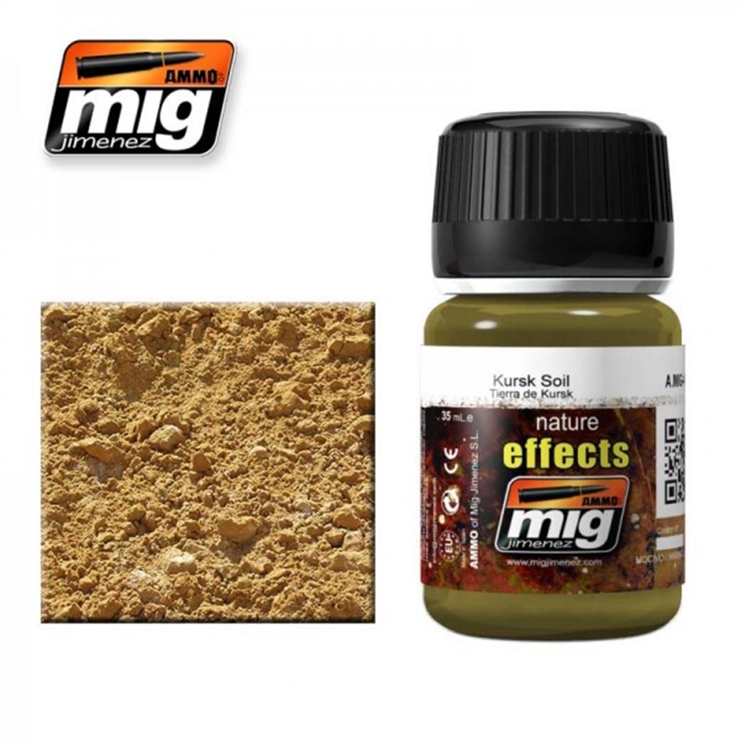 Ammo of Mig Jimenez  A.MIG-1400 Kursk Soil Enamel Nature Effect 35ml Pot