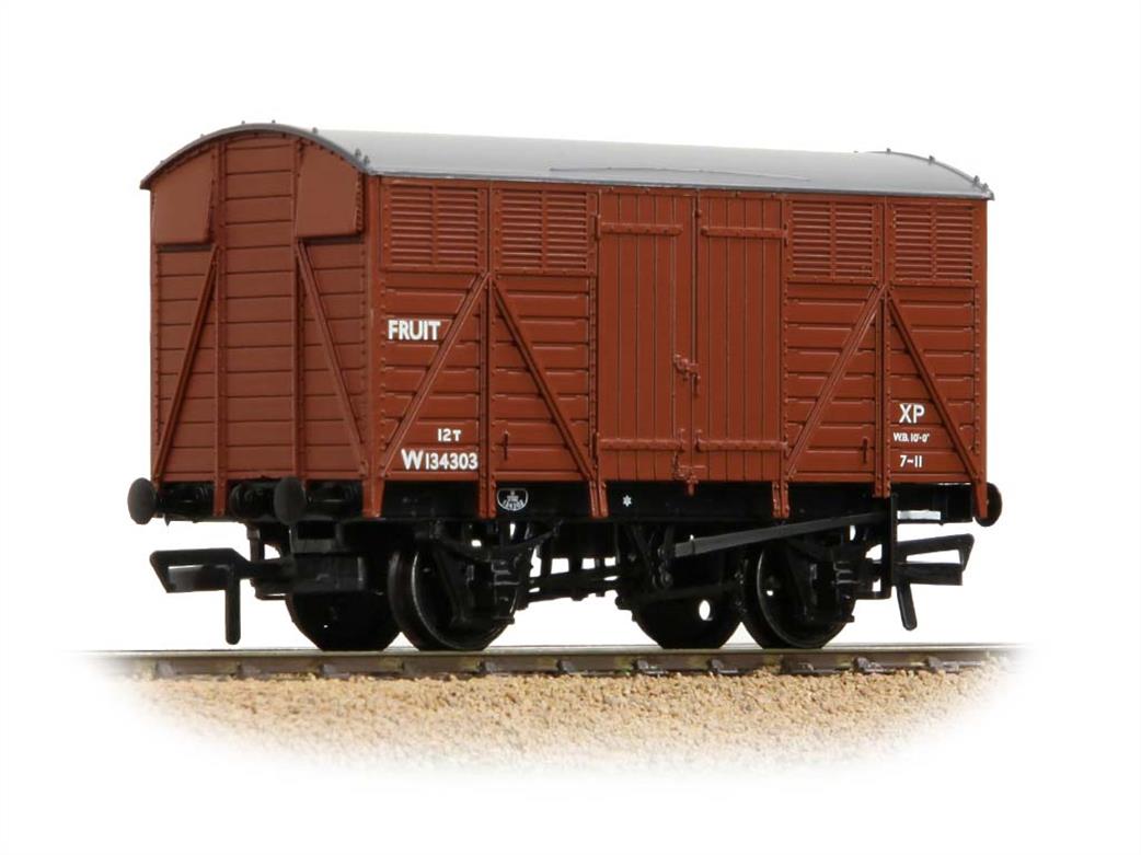 Bachmann OO 37-754F BR ex-GWR 12-Ton Goods Fruit Van BR Bauxite