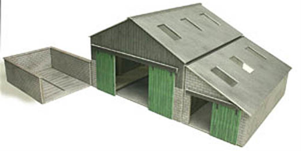 Metcalfe OO PO252 Manor Farm Barn Buildings Card Construction Kit