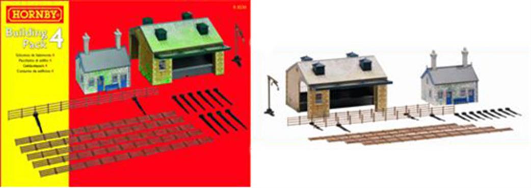 Hornby OO R8230 TrakMat Buildings Pack No.4