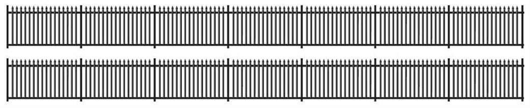 Ratio N 245 GWR Spear Fencing (484mm)